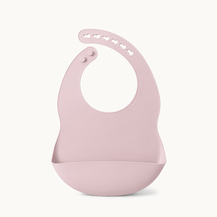 Babador de silicone para bebê de cor sólida