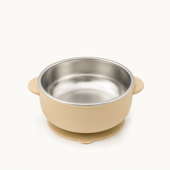 Duo Stainless Steel Suction Bowl