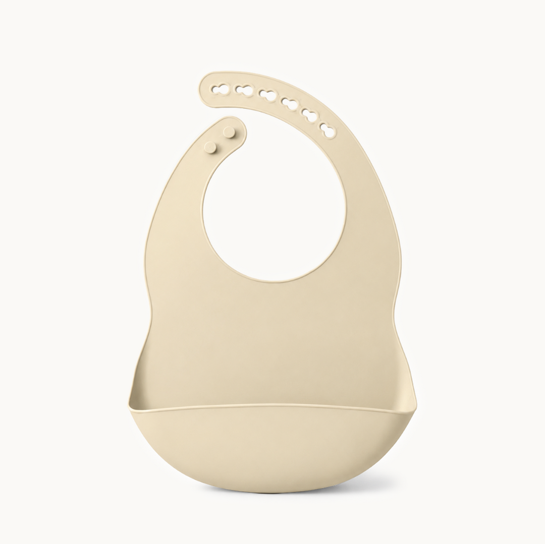 Babador de silicone para bebê de cor sólida