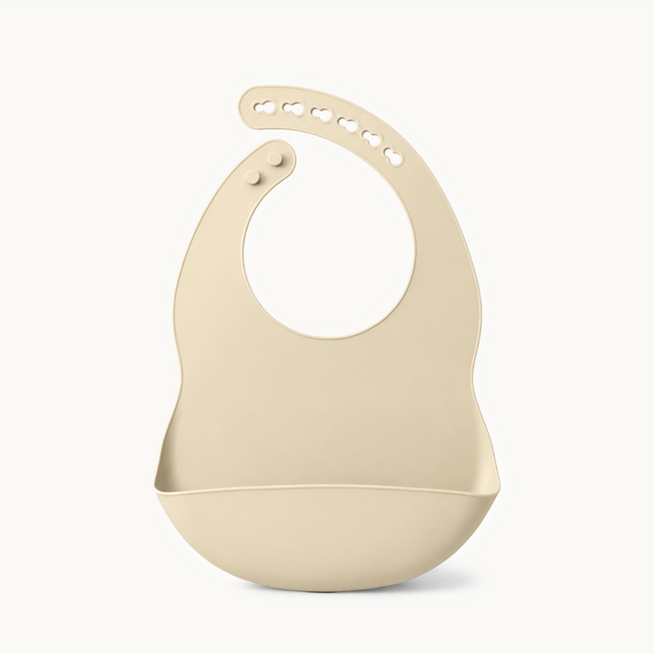 Babador de silicone para bebê de cor sólida