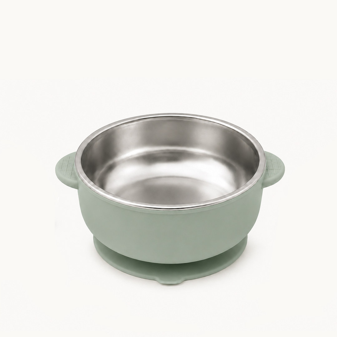 Duo Stainless Steel Suction Bowl