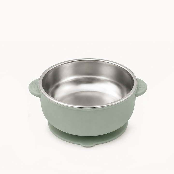 Duo Stainless Steel Suction Bowl