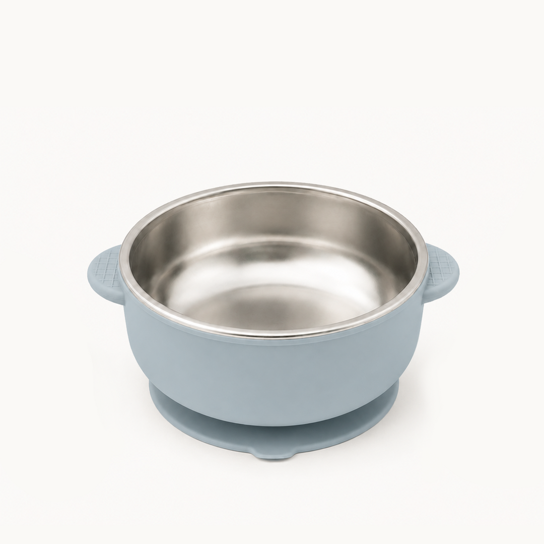 Duo Stainless Steel Suction Bowl