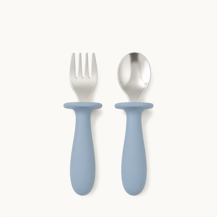 Utensílios de autoalimentação para crianças do ursinho