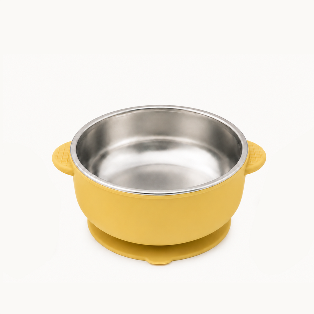 Duo Stainless Steel Suction Bowl