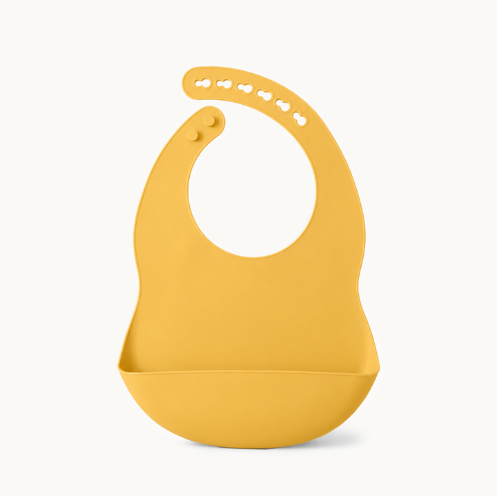 Babador de silicone para bebê de cor sólida