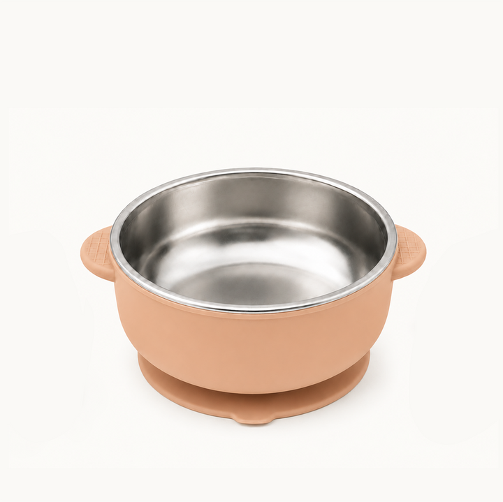 Duo Stainless Steel Suction Bowl