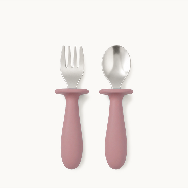 Utensílios de autoalimentação para crianças do ursinho