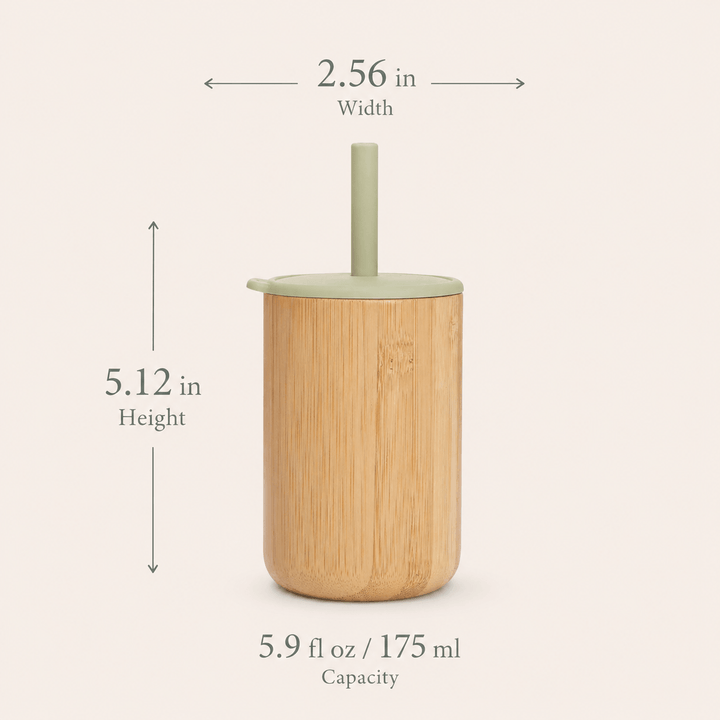 Vaso Entrenamiento Eco Bambú + Pajita