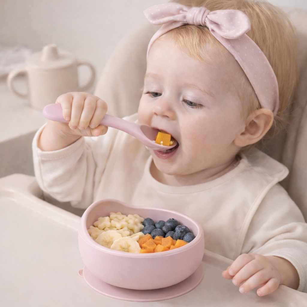 Classic Silicone Suction Bowl + Spoon