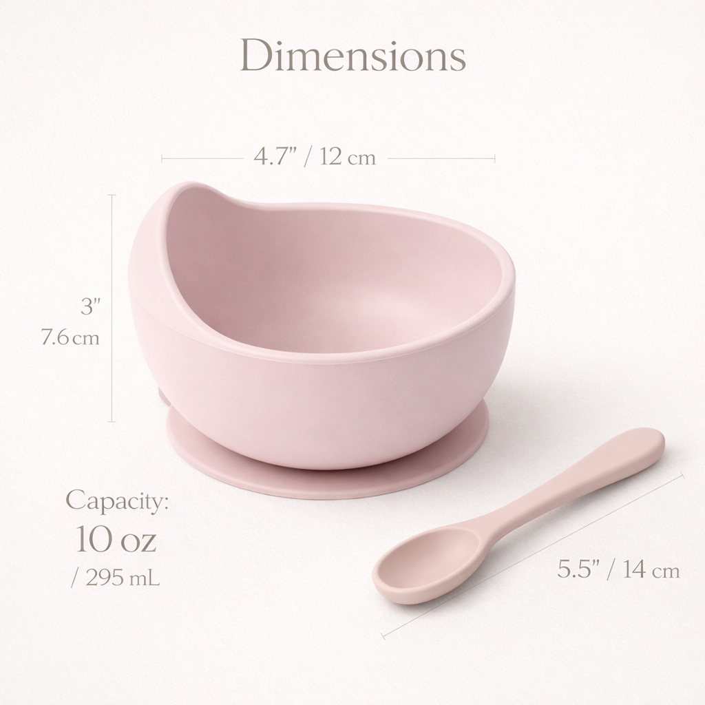 Classic Silicone Suction Bowl + Spoon