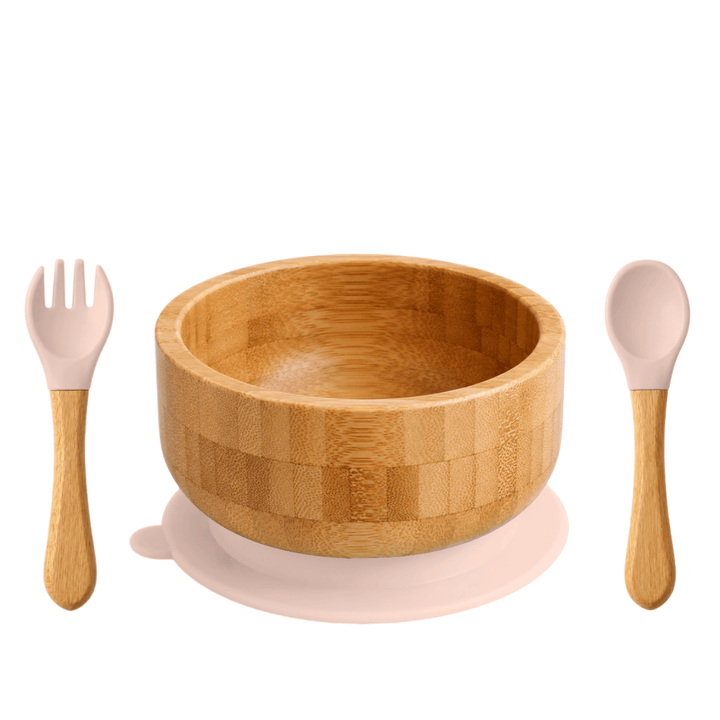 Pure Nest Bamboo Suction Bowl Set