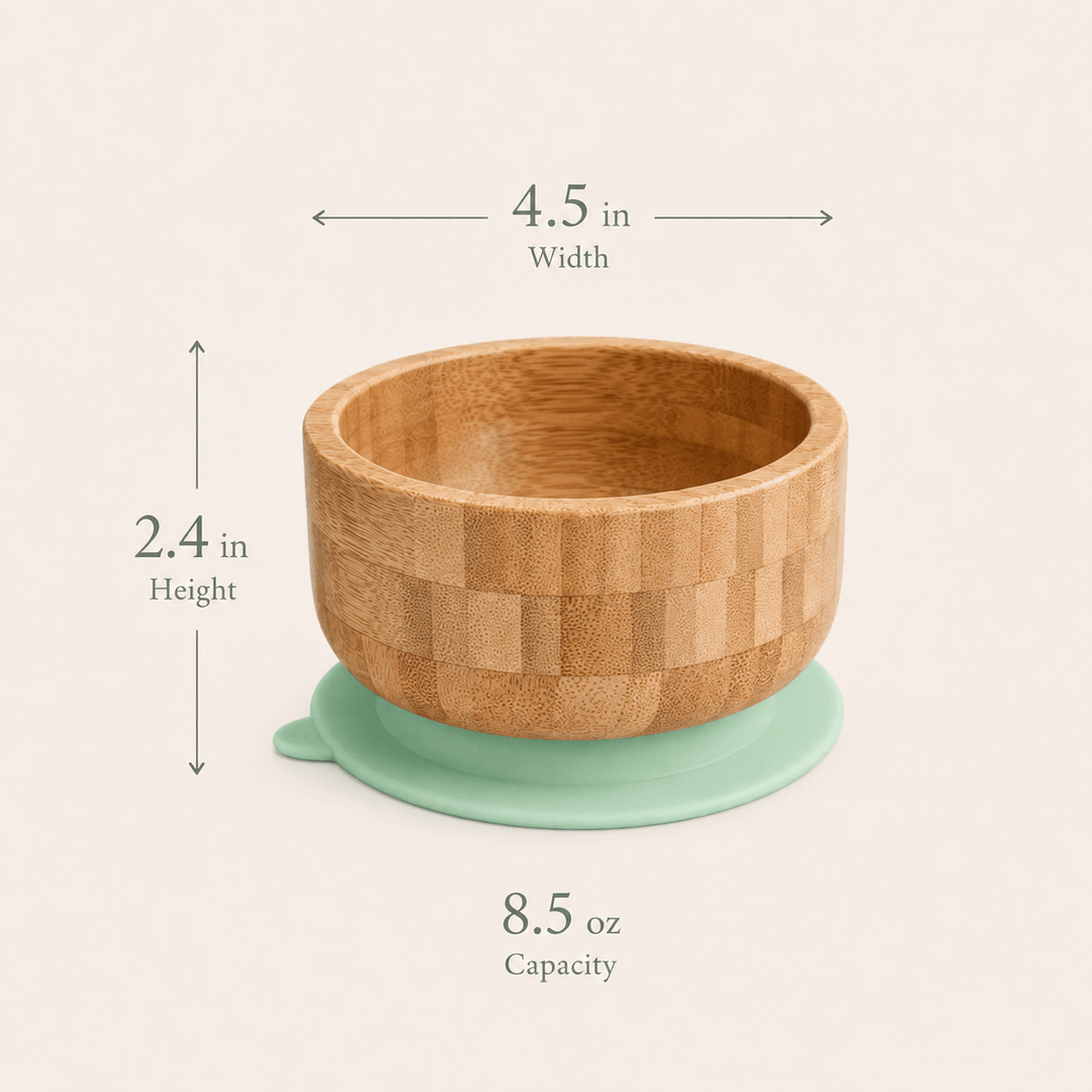 Pure Nest Bamboo Suction Bowl