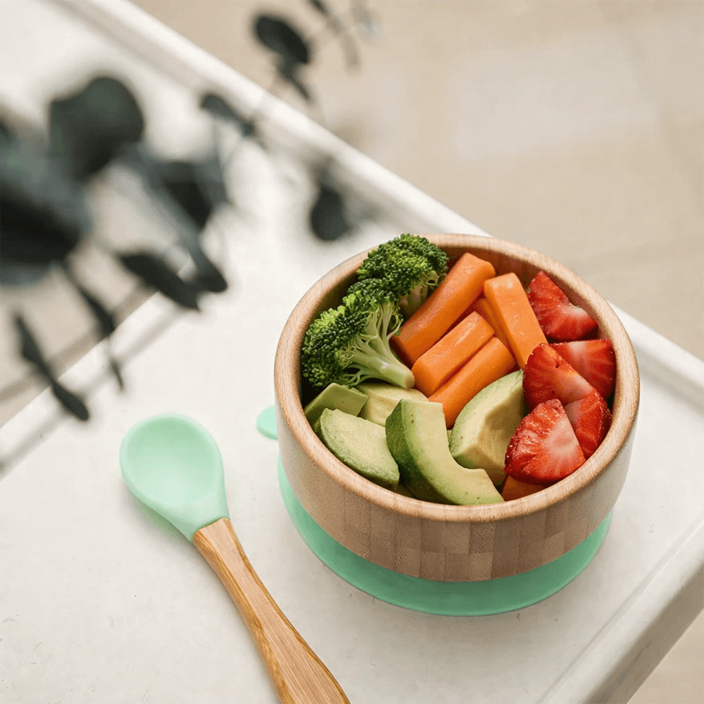 Classic Bamboo Suction Bowl + Spoon