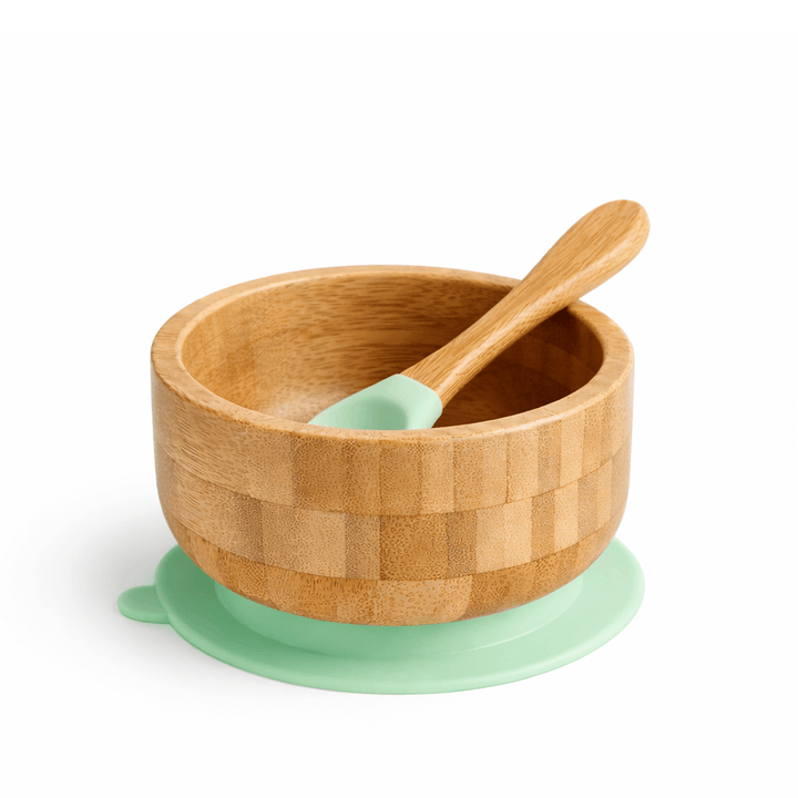 Classic Bamboo Suction Bowl + Spoon