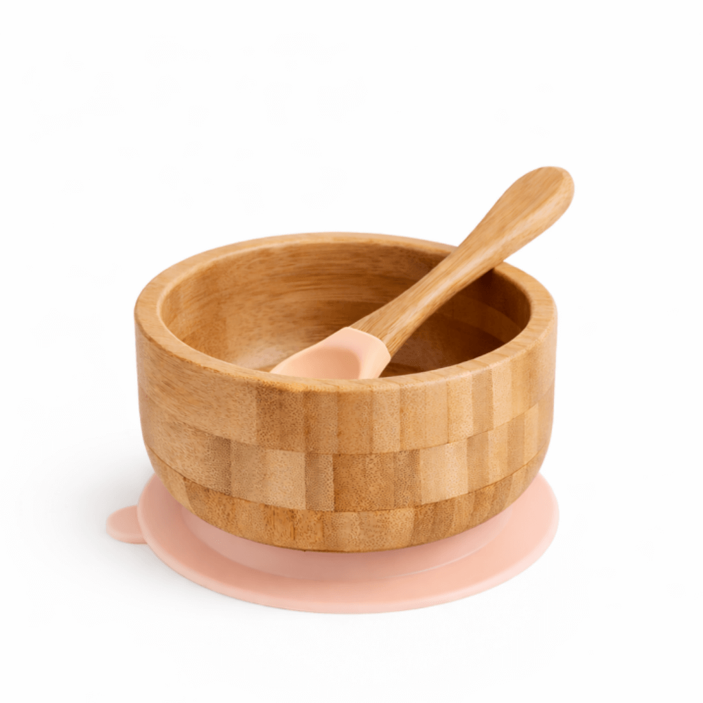 Classic Bamboo Suction Bowl + Spoon