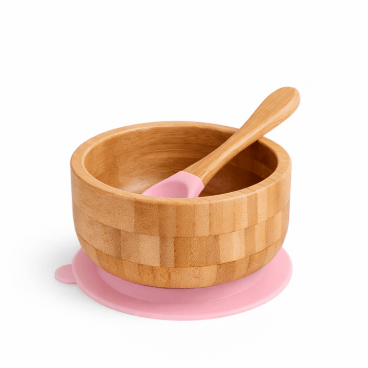 Classic Bamboo Suction Bowl + Spoon