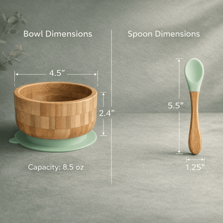 Classic Bamboo Suction Bowl + Spoon