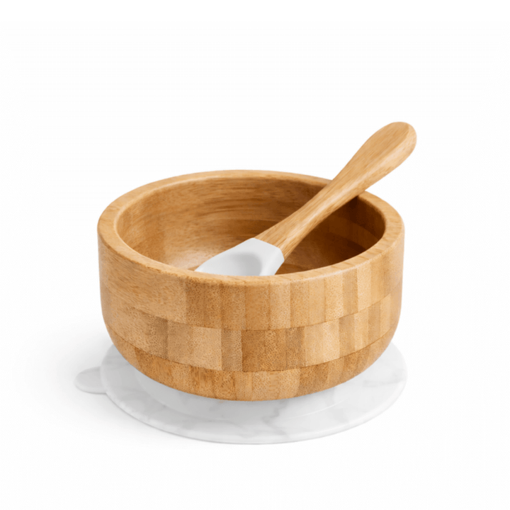 Classic Bamboo Suction Bowl + Spoon