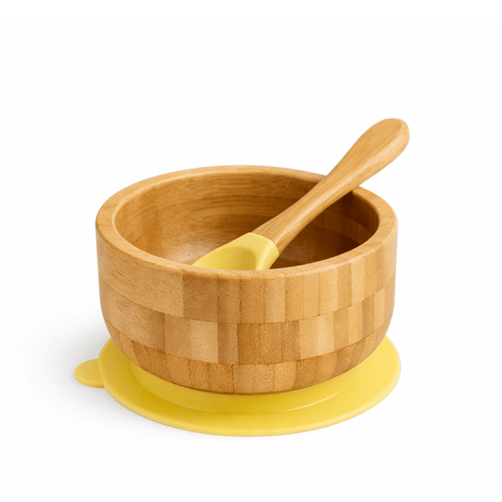 Classic Bamboo Suction Bowl + Spoon