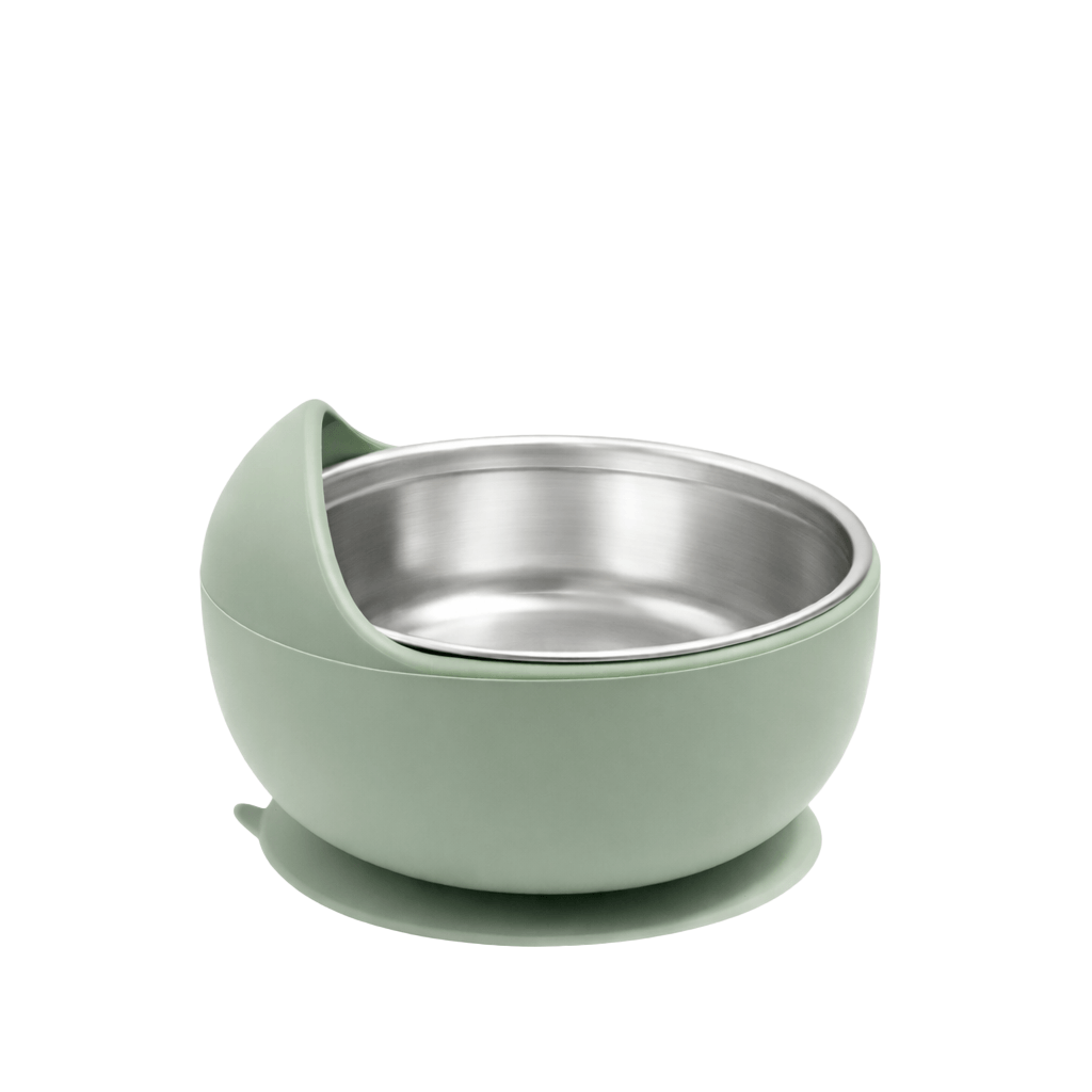 Duo Stainless Steel Suction Bowl