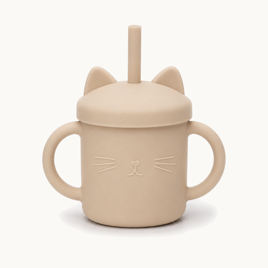 Kitten Silicone Straw Training Cup