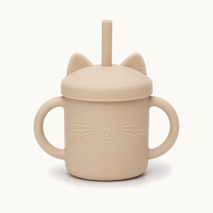 Kitten Silicone Straw Training Cup