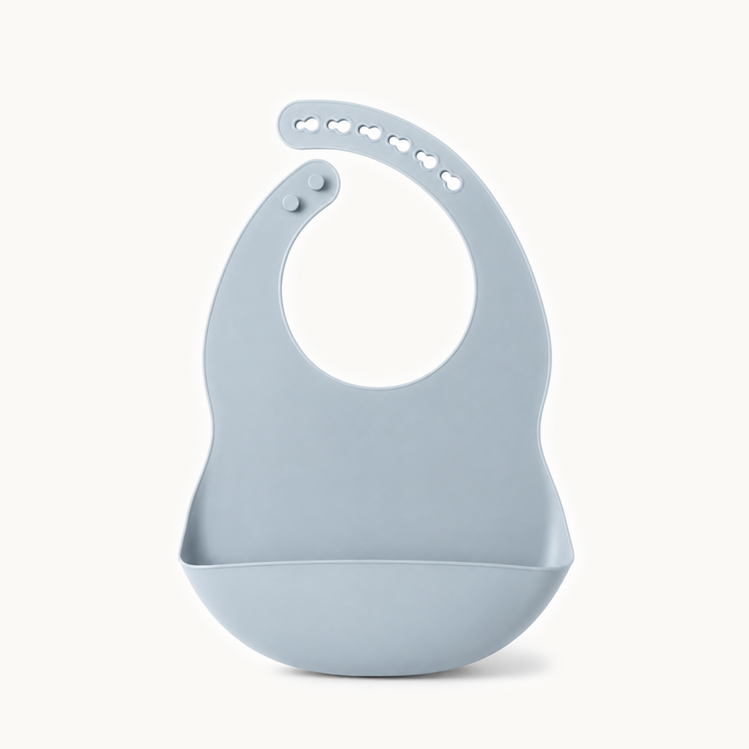 Babador de silicone para bebê de cor sólida