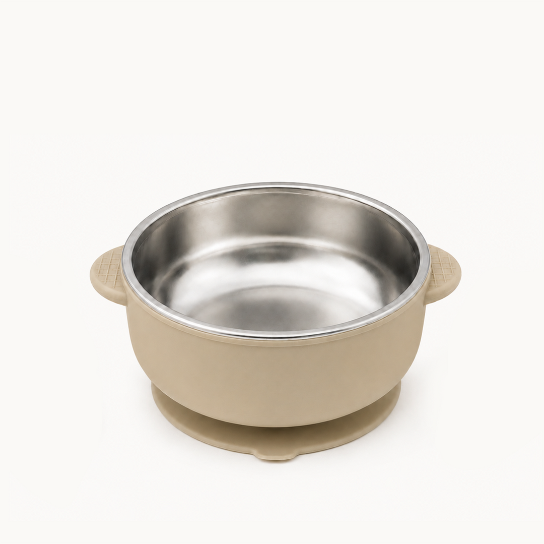 Duo Stainless Steel Suction Bowl