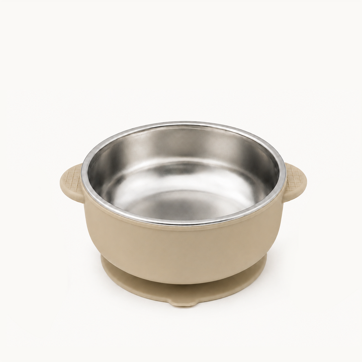 Duo Stainless Steel Suction Bowl