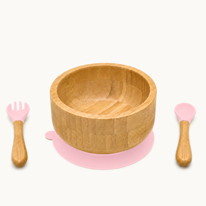Classic Bamboo Suction Bowl Set